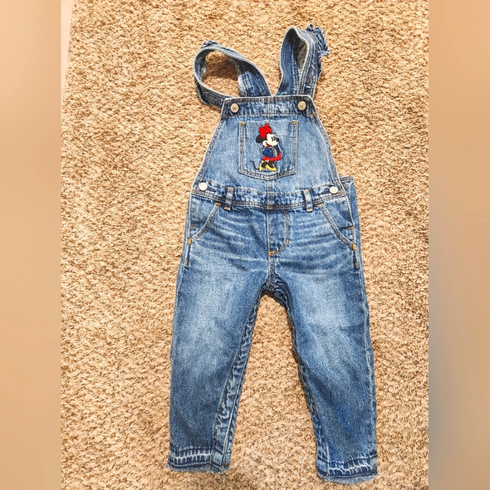 Vintage Minnie Mouse Overalls 3T